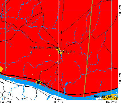 Franklin township, OH map