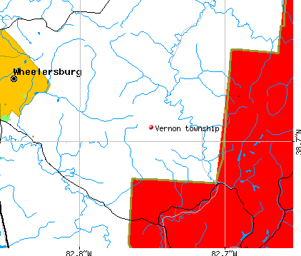 Vernon township, OH map
