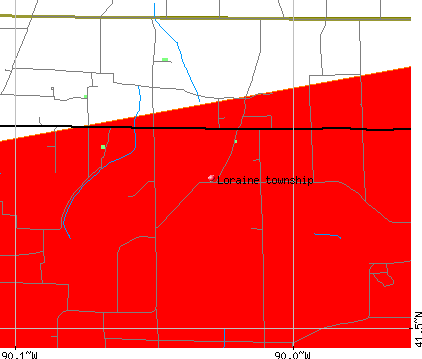 Loraine township, IL map