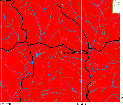 Windsor township, OH map