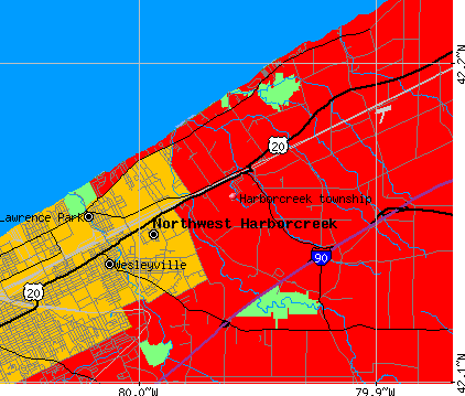 Harborcreek township, PA map