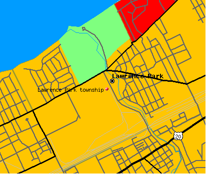 Lawrence Park township, PA map