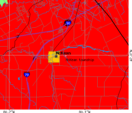 McKean township, PA map