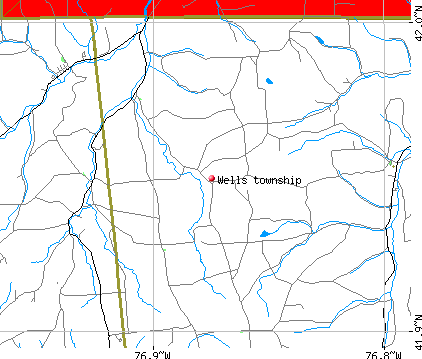 Wells township, PA map