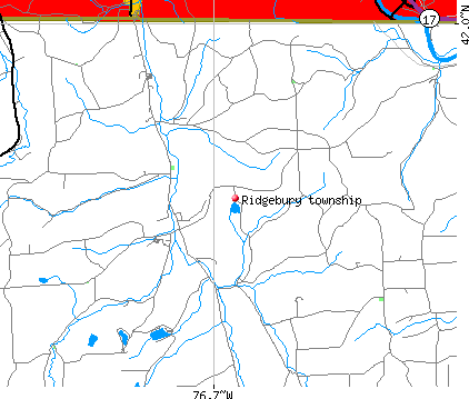 Ridgebury township, PA map