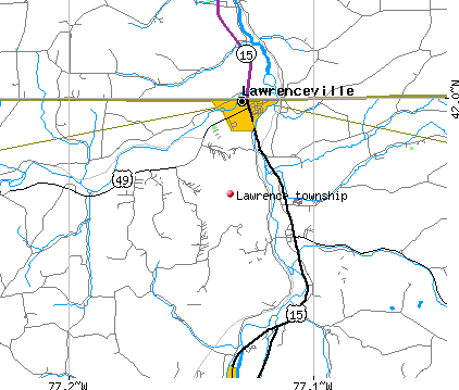 Lawrence township, PA map