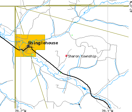 Sharon township, PA map