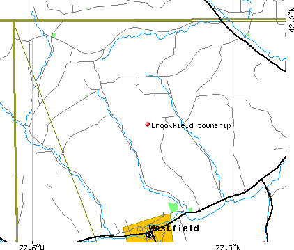 Brookfield township, PA map
