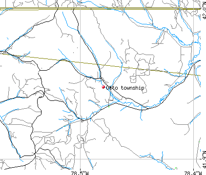 Otto township, PA map