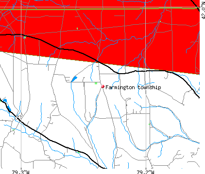 Farmington township, PA map