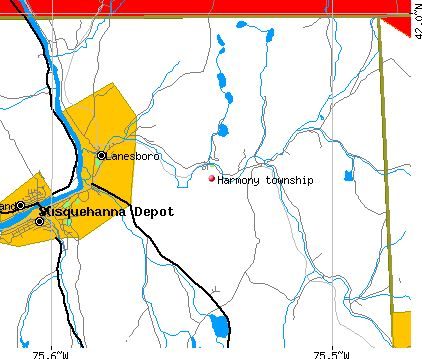 Harmony township, PA map