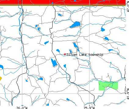 Silver Lake township, PA map