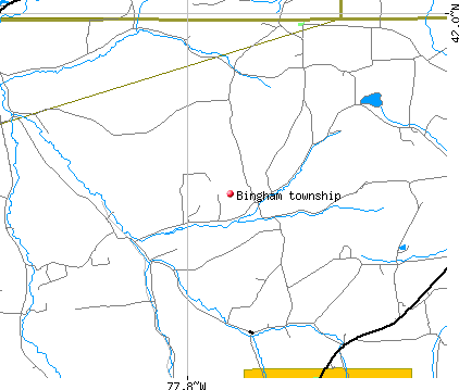 Bingham township, PA map