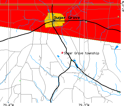 Sugar Grove township, PA map