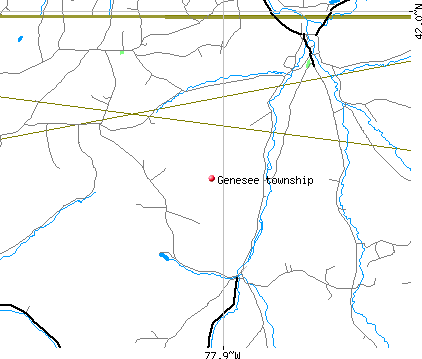 Genesee township, PA map