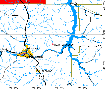 Mead township, PA map