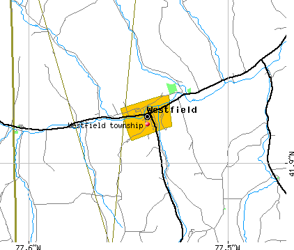 Westfield township, PA map