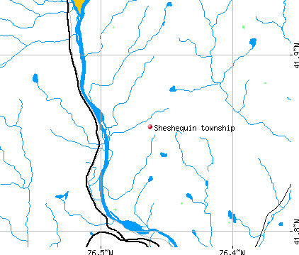 Sheshequin township, PA map