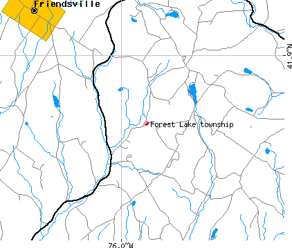 Forest Lake township, PA map