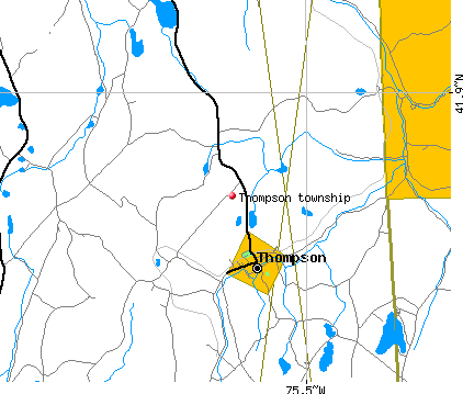 Thompson township, PA map