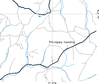 Allegany township, PA map