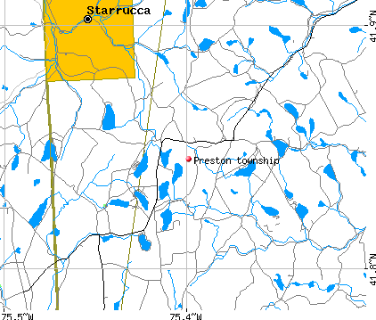 Preston township, PA map