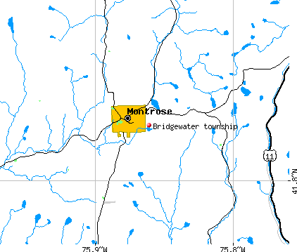Bridgewater township, PA map
