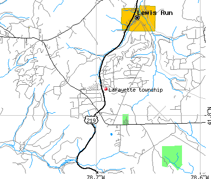 Lafayette township, PA map
