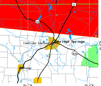 Cambridge township, PA map