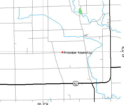 Freedom township, IL map