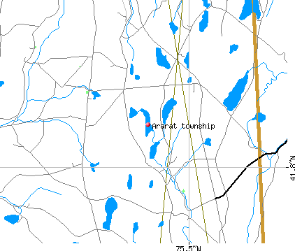 Ararat township, PA map