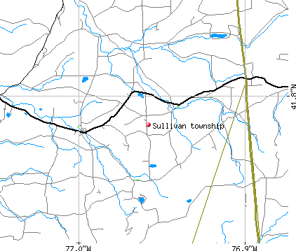 Sullivan township, PA map