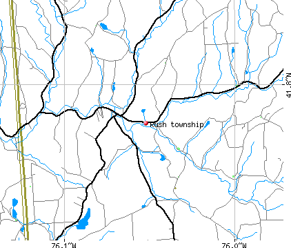 Rush township, PA map
