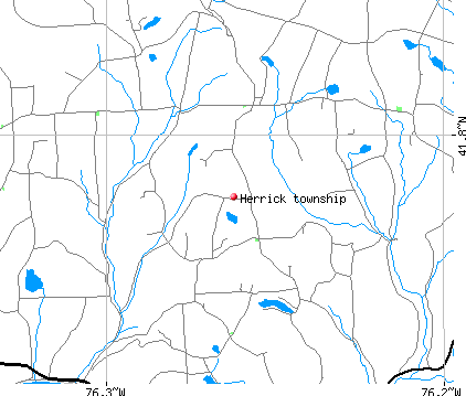 Herrick township, PA map