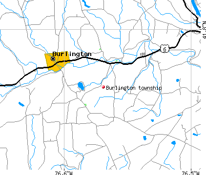 Burlington township, PA map