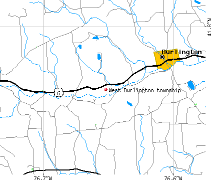 West Burlington township, PA map