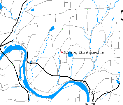 Standing Stone township, PA map