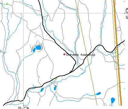 Stevens township, PA map