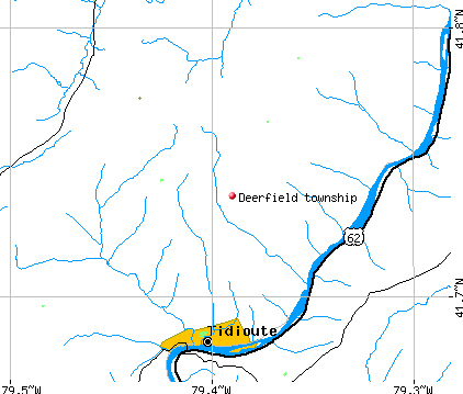 Deerfield township, PA map