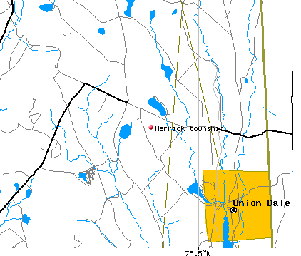 Herrick township, PA map