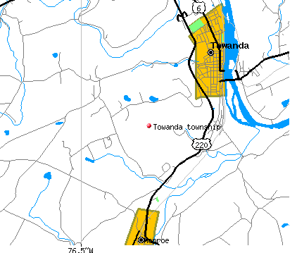 Towanda township, PA map