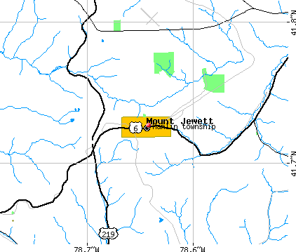 Hamlin township, PA map