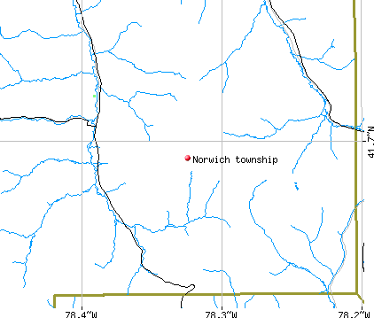 Norwich township, PA map
