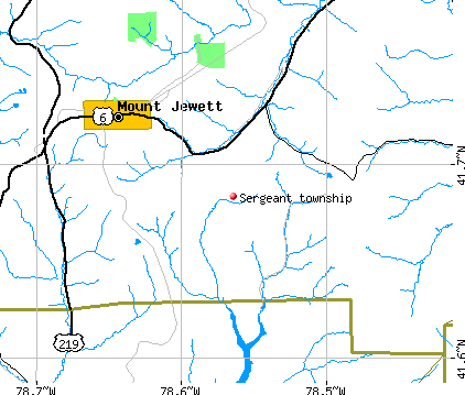 Sergeant township, PA map