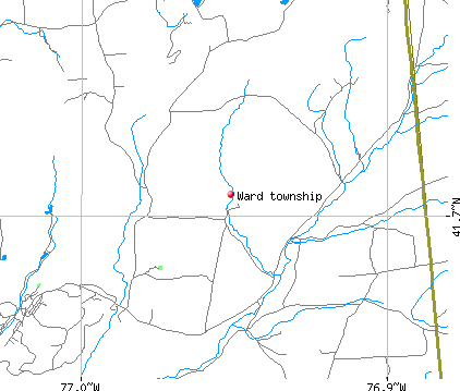 Ward township, PA map