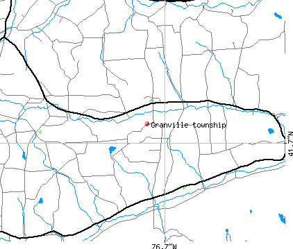Granville township, PA map