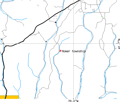 Homer township, PA map