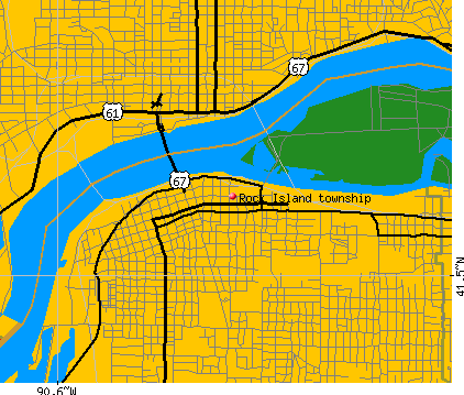 Rock Island township, IL map
