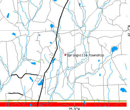 Springville township, PA map