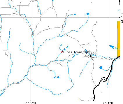Bloss township, PA map